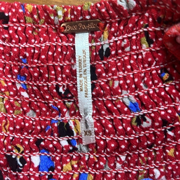 Free People XS red halter top. Worn only a couple times 5 years ago. - Picture 5 of 7